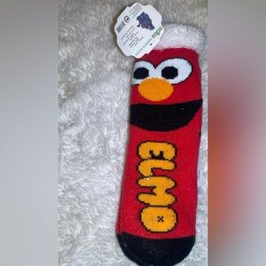 Sesame Street Elmo Sherpa socks size one size fits all